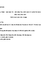 Ma trân, ban đăc ta và đê kiêm tra cuối hoc ki I môn Tin học Lớp 6 - Năm học 2022-2023 - Trường THCS Cam Thượng (Có đáp án)